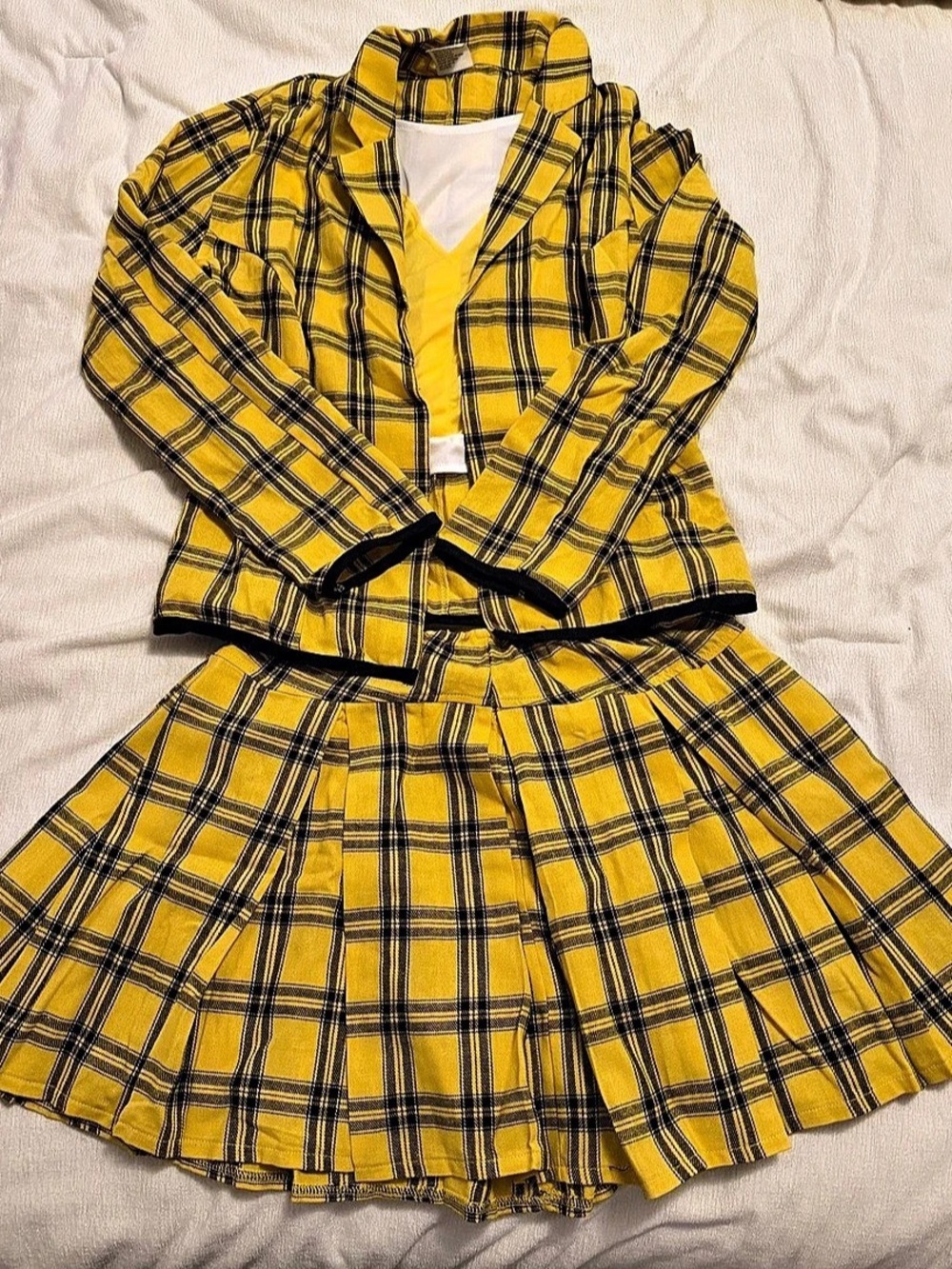 Orion Costumes Yellow Plaid School Girl Costume Suit Set Large